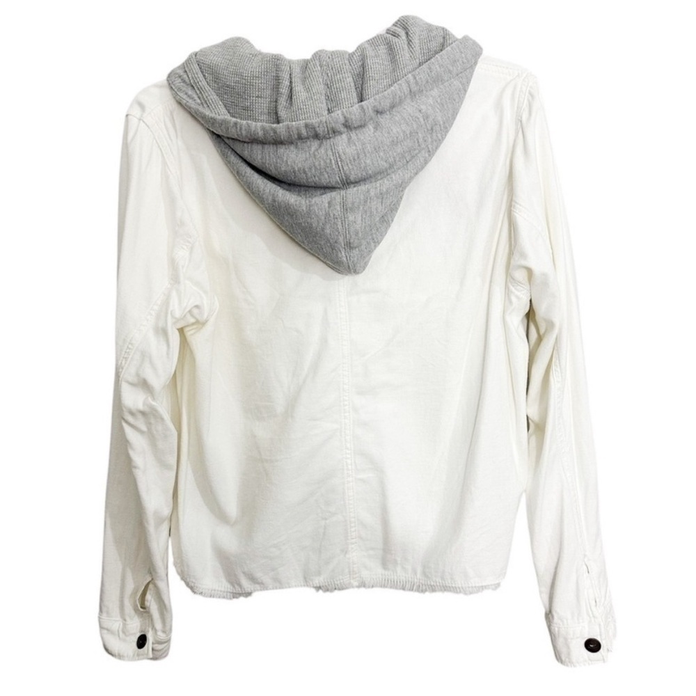 Free People Weekend Wanderer Military Jacket Boho Hooded - Picture 3 of 8